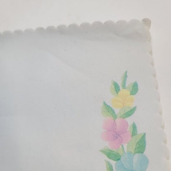 Vintage Pastel.Floral Ruffle Edge Stationary - Picture 5 of 8